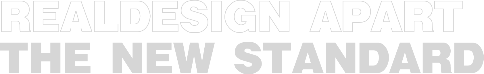 REALDESIGN APART THE NEW STANDARD